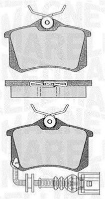 MAGNETI MARELLI 363916060442 -  Комплект тормозных колодок, дисковый тормоз